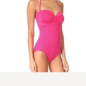Kate Spade Scalloped Bandeau One Piece